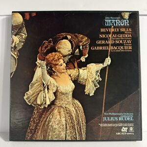Massenet Manon - Sills/Gedda/Souzay/Bacquier/Rudel vinyl 4-LP Box ATS-20007